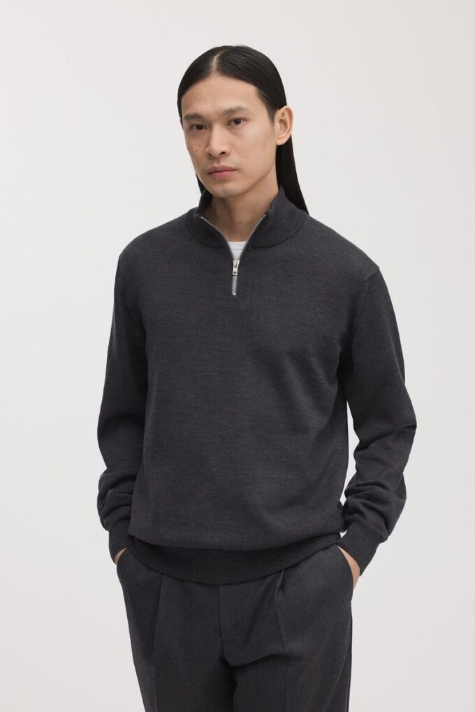 Merino Half Zip Sweater