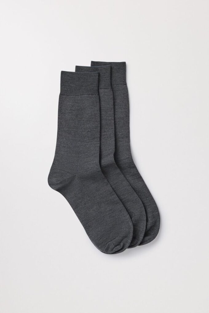 Merino-sokker, 3-pakning