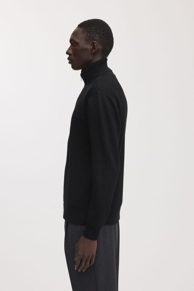 Merino Zip Cardigan