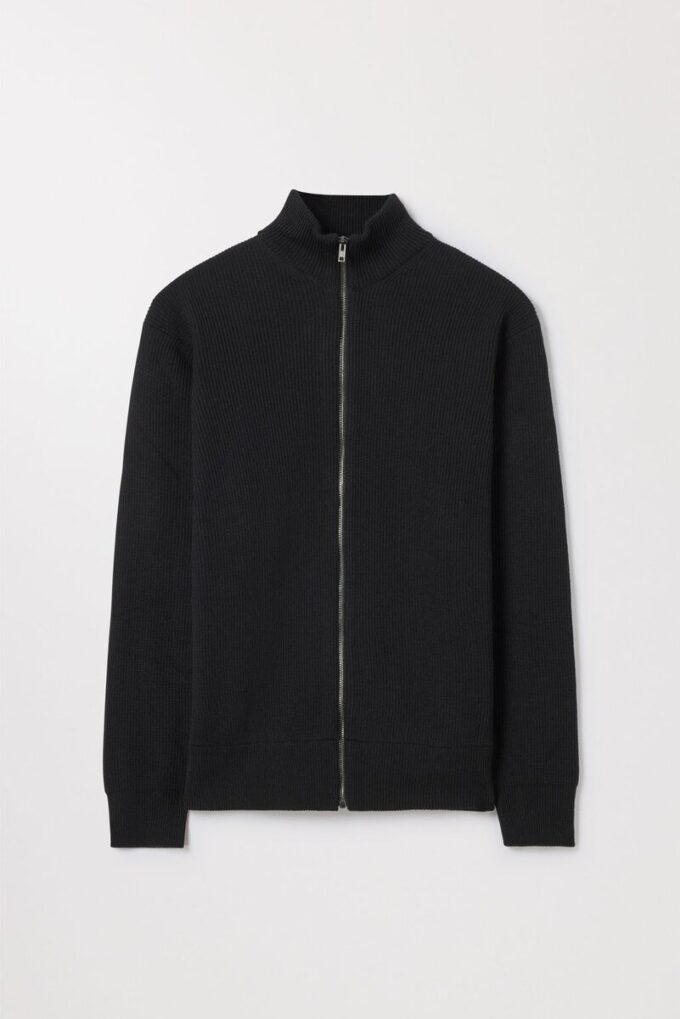 Merino Zip Cardigan